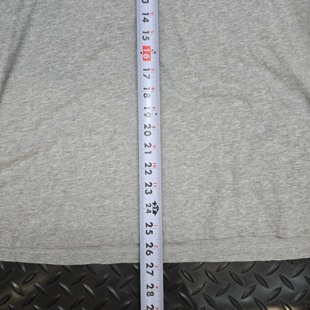 J.Crew Mens XL Long Sleeve T-Shirt Gray 100% Cotton Made in USA 48756